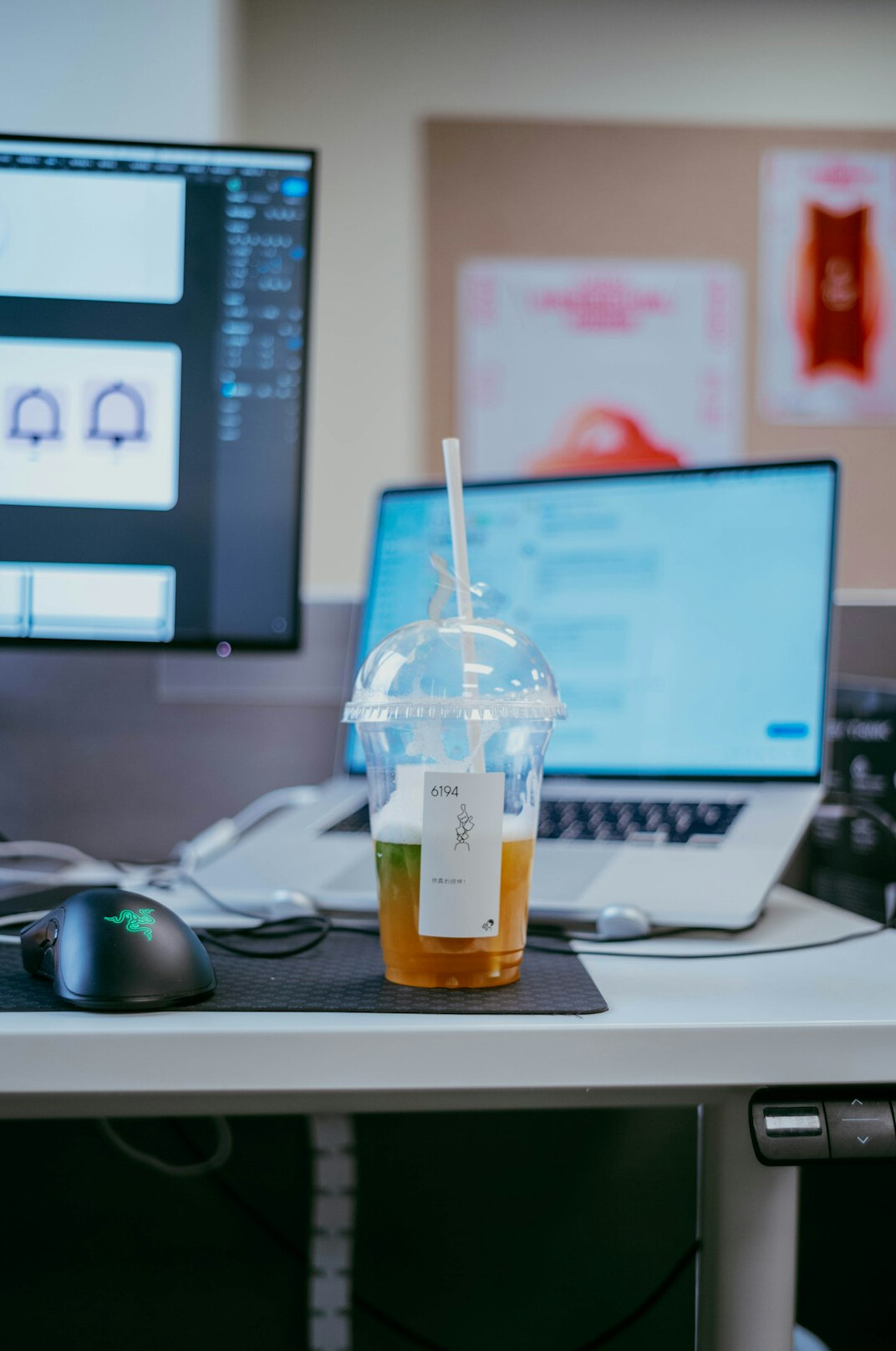 healthy snacks on desk