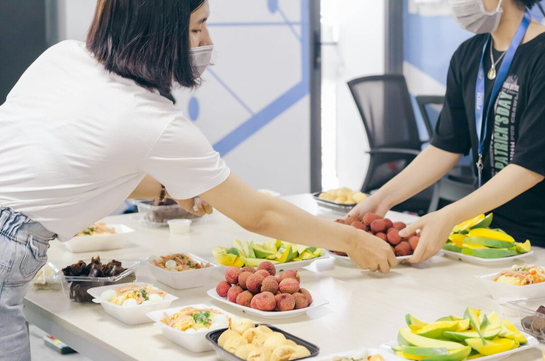 healthy corporate lunch